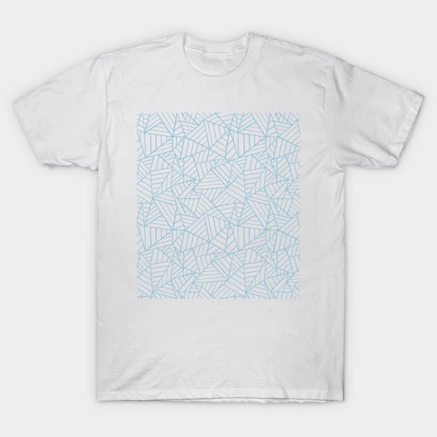 Abstract Lines 2 Blue T-Shirt by ProjectM